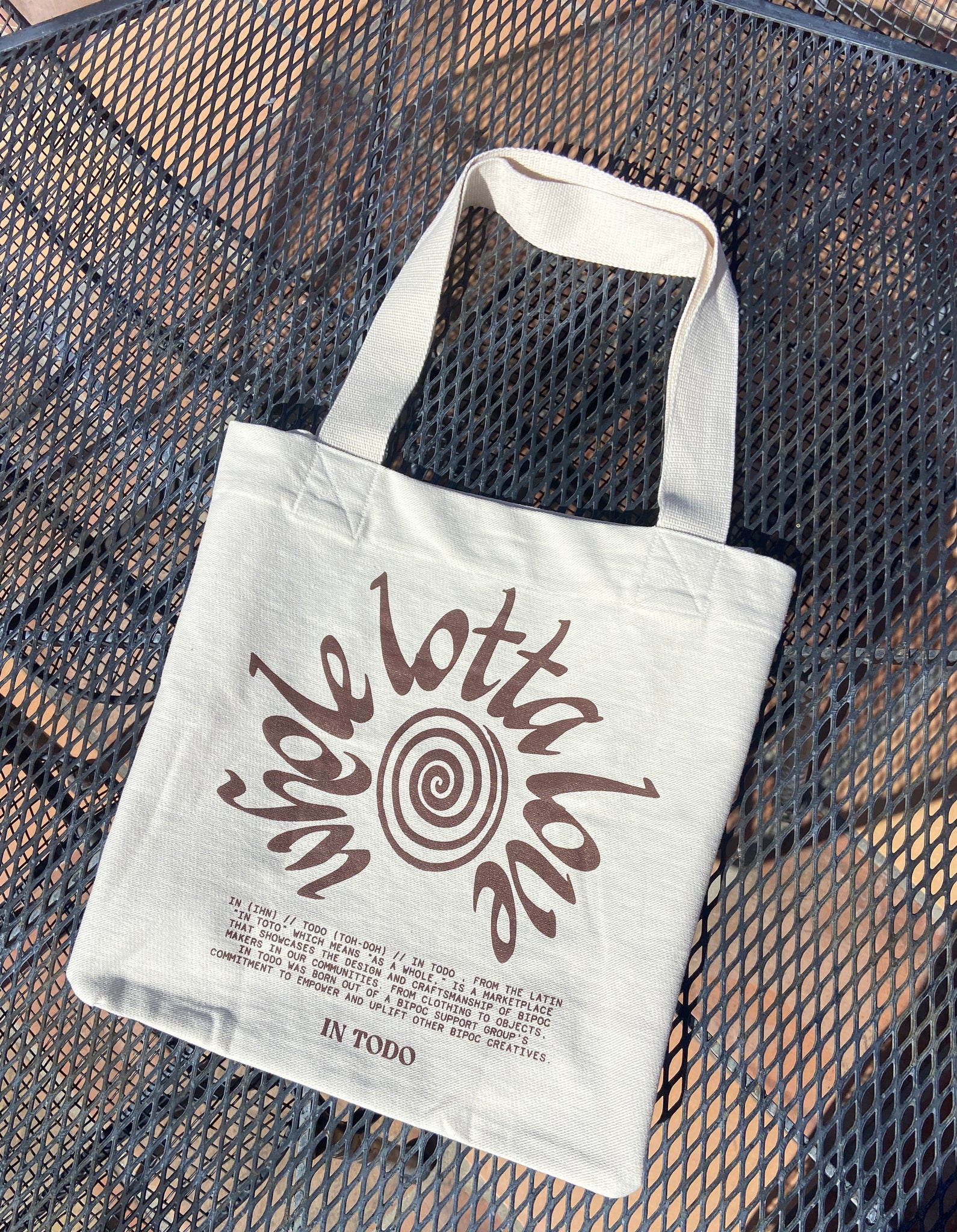 In Todo Whole Love Large Tote Bag